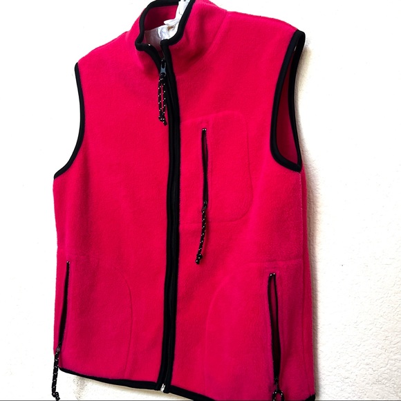 ✅ Tiara Hot Pink Black Trim Vest Medium F-17 - Picture 3 of 10